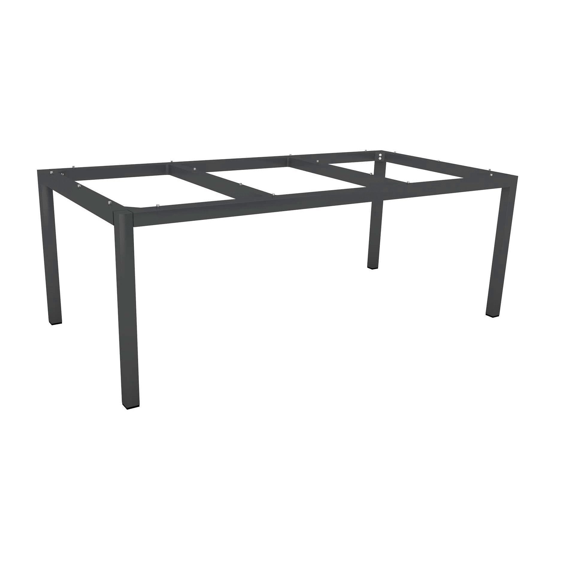 Stern Tischgestell Aluminium anthrazit, 200x100 cm