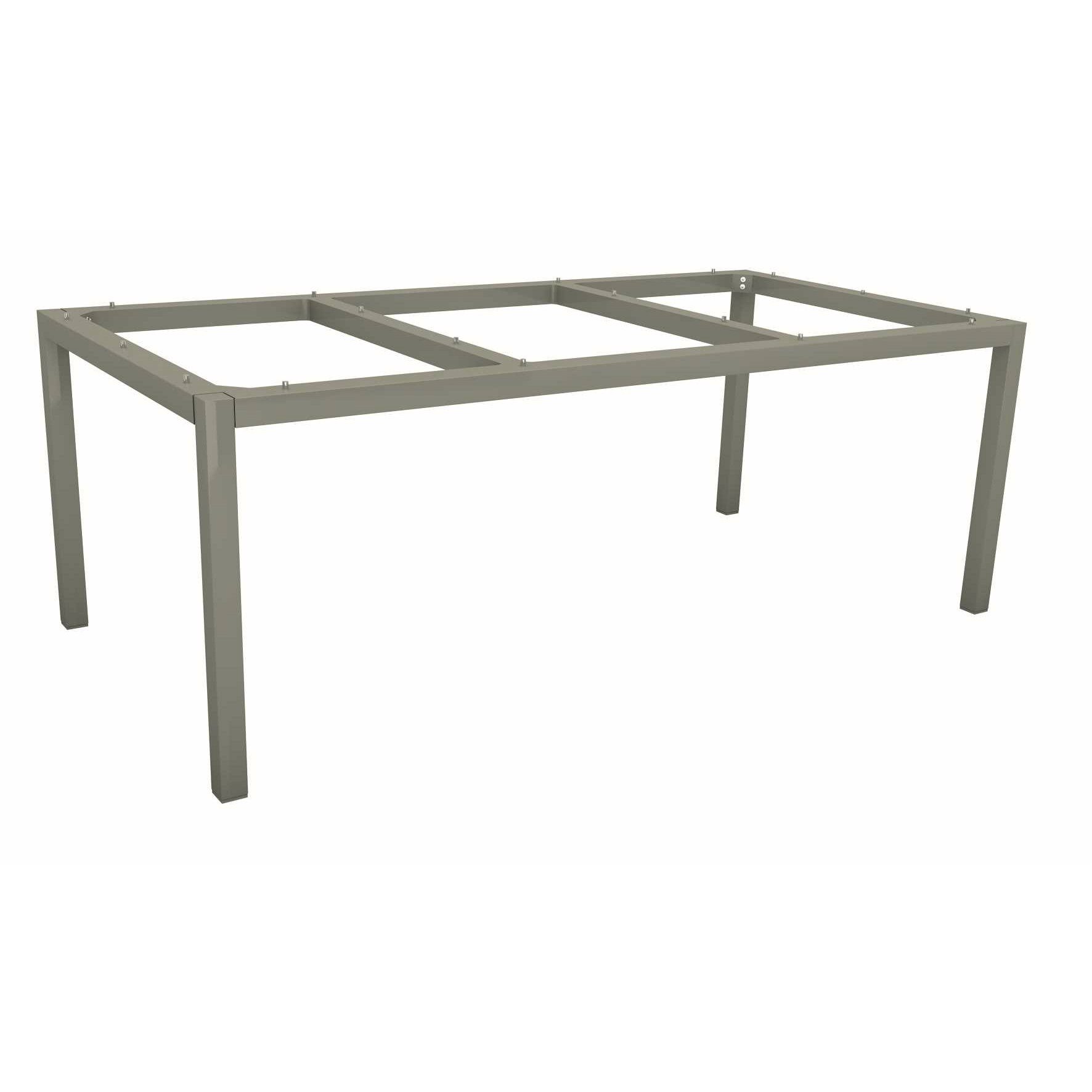 Stern Tischgestell Aluminium graphit, 200x100 cm