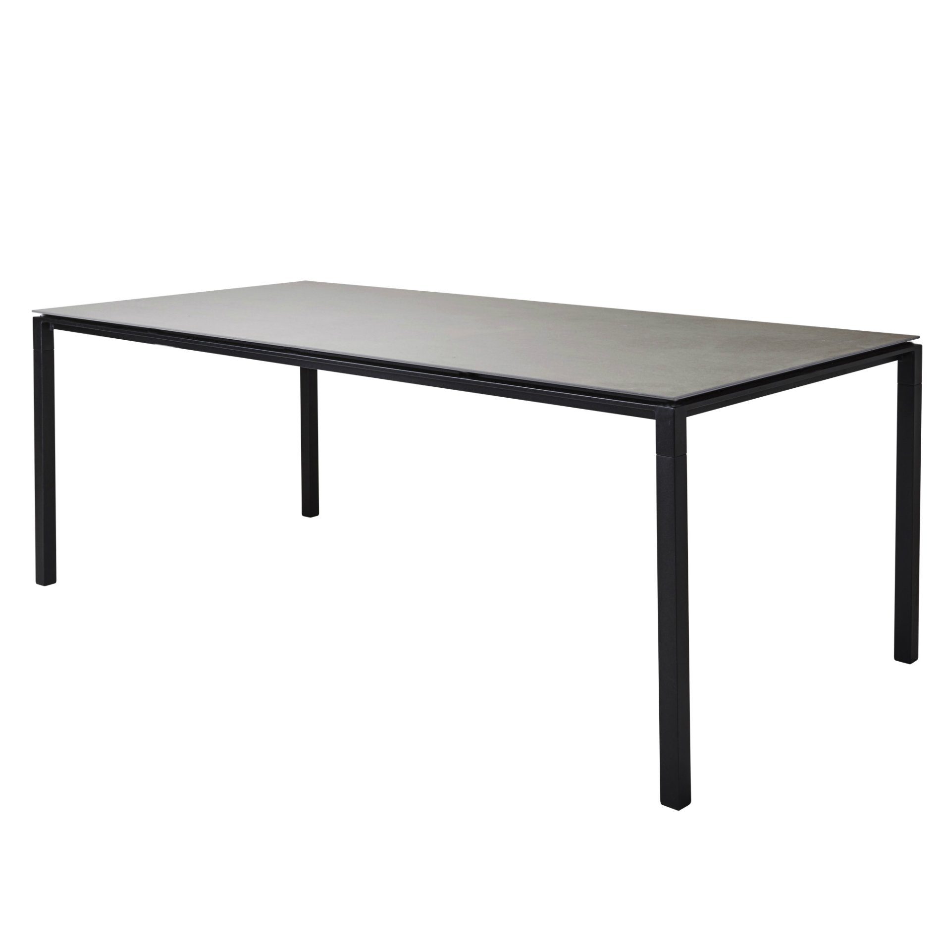 Cane-line Gartentisch "Pure", Gestell Aluminium lavagrau, Tischplatte Keramik concrete grau