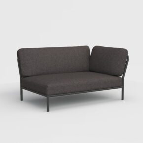 Houe "Level" Lounge-Seitenteil rechts, Gestell Aluminium, Textilgewebe dark grey