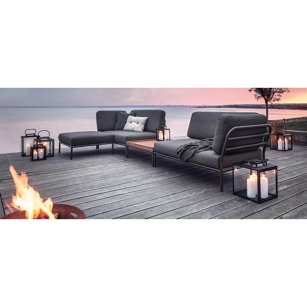Houe "Level" Loungeset, Gestell Aluminium, Textilgewebe dark grey