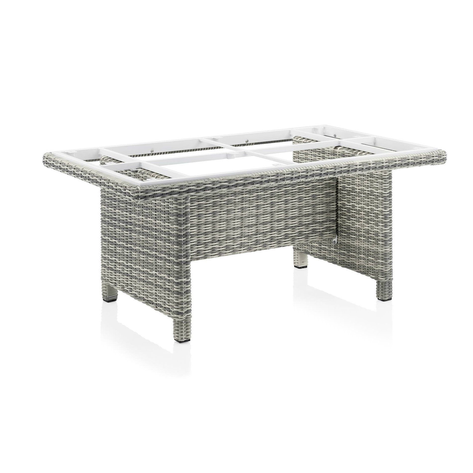 Kettler HKS "Palma Modular" Casual Dining-Tisch, Polyrattan salt-n-pepper, 160x95 cm