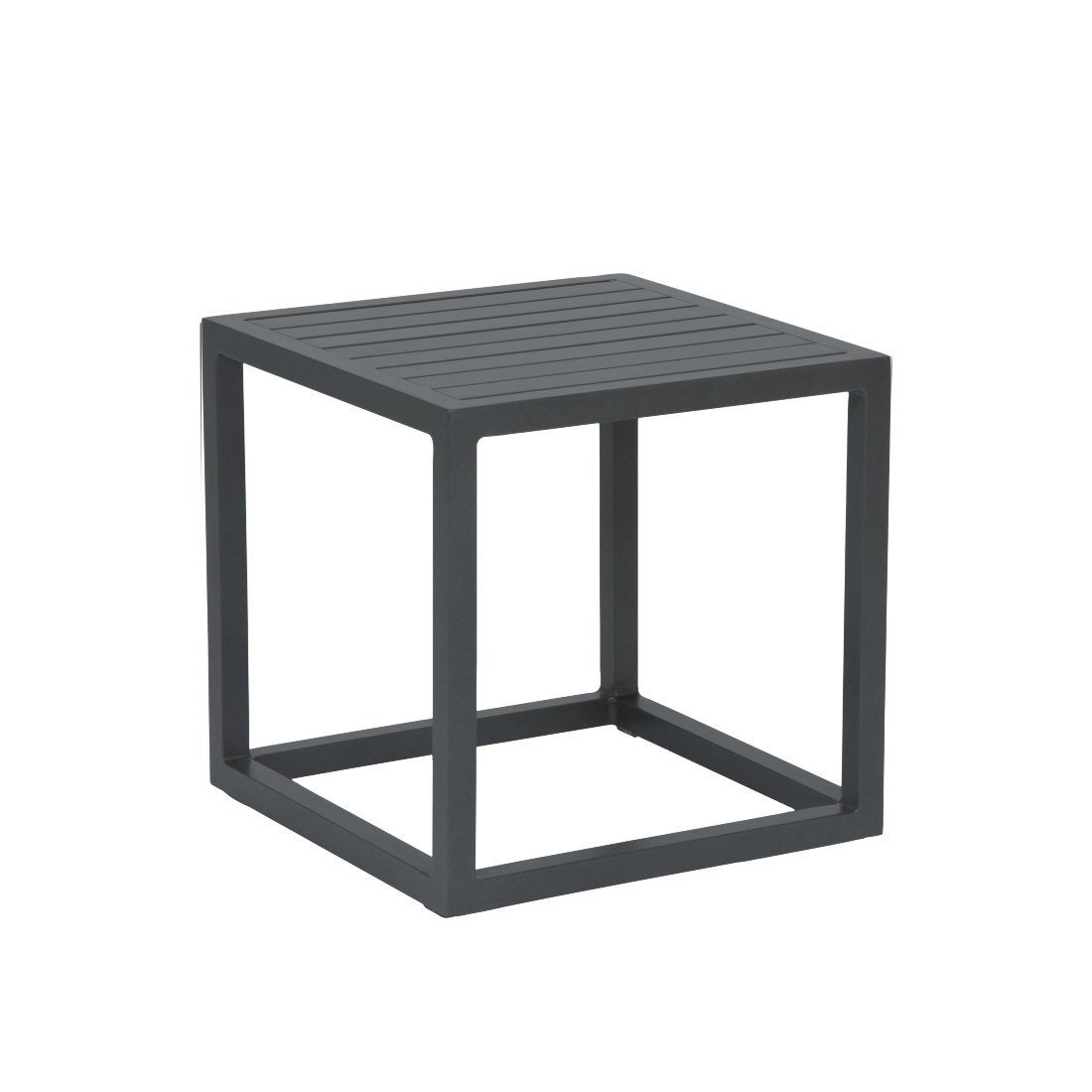 Stern "Robin" Beistelltisch, Gestell und Tischplatte aus Aluminium anthrazit