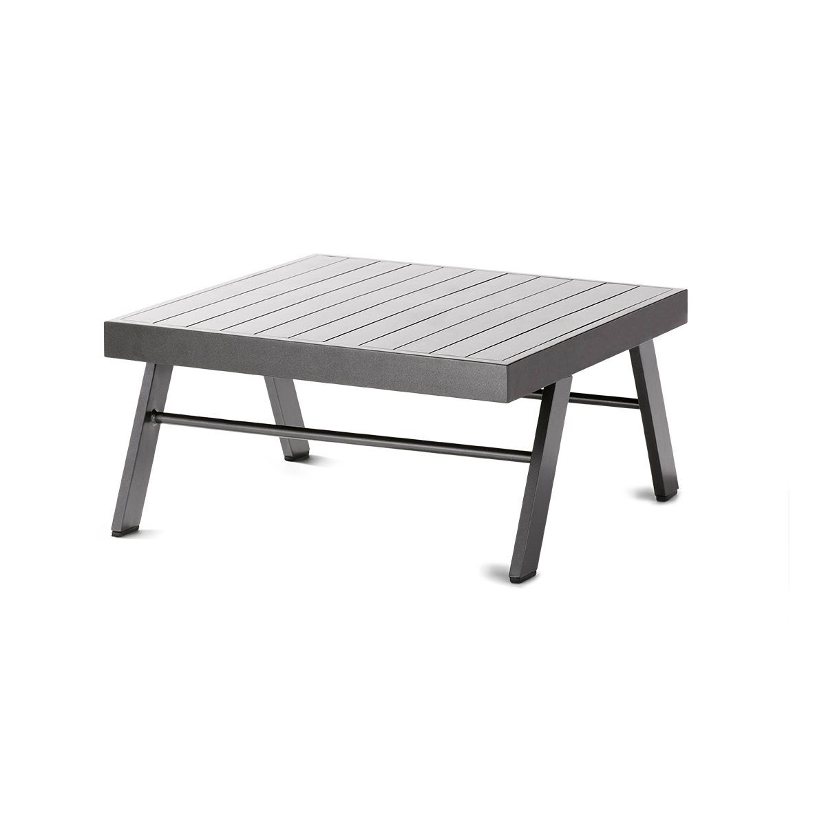 Sieger Loungehocker/Loungetisch "Auckland", Gestell Aluminium eisengrau