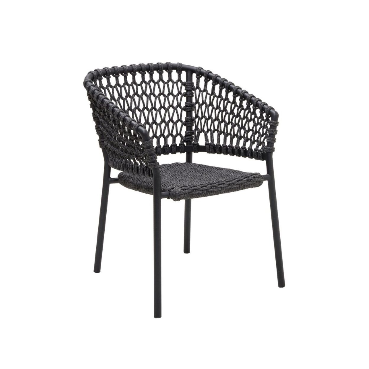 Cane-line "Ocean" Gartensessel, Soft Rope dark grey