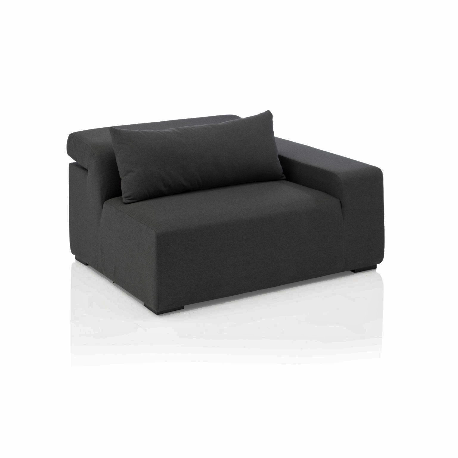 Kettler "Royal" Lounge Endteil rechts, Gestell Aluminium, Polster Textilgewebe Sunbrella® Sooty (anthrazit)