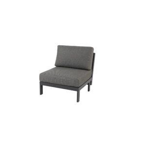 4Seasons Outdoor Lounge-Mittelteil "Empire", Alu anthrazit, inkl. Kissenset