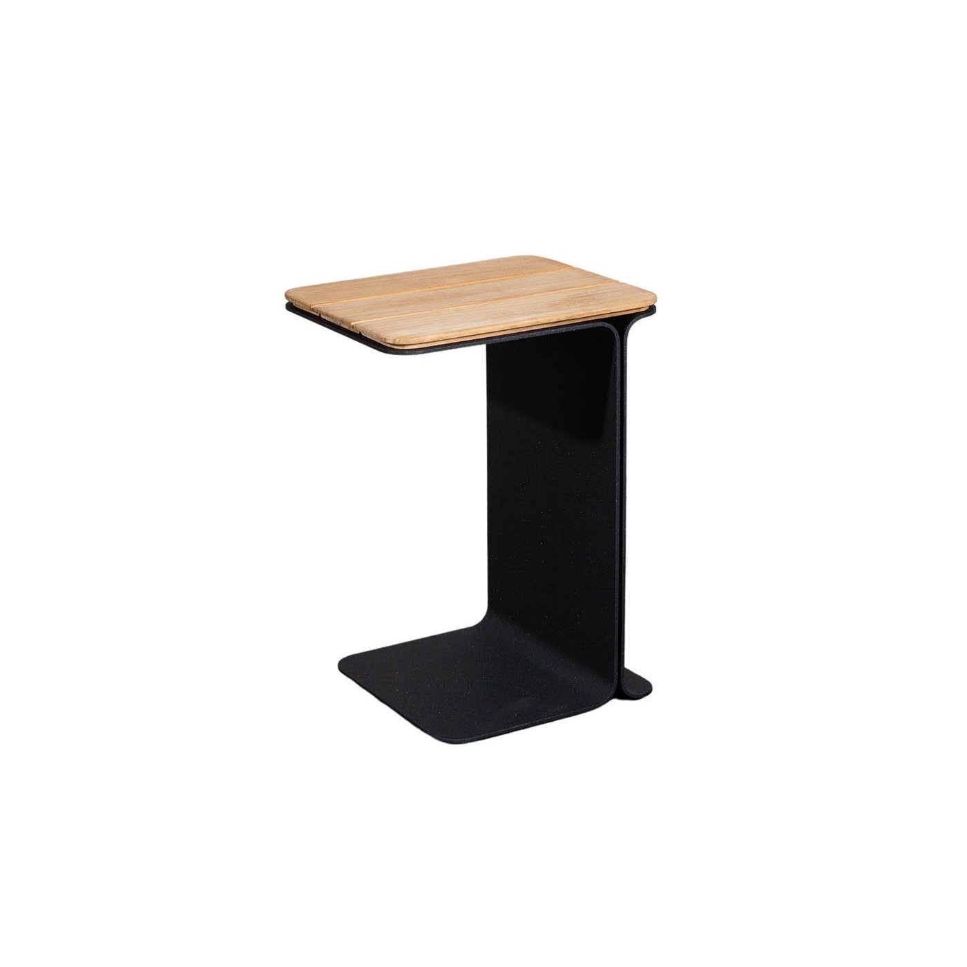 Cane-line "Mega" Beistelltisch, Gestell Aluminium lavagrau, Tischplatte Teak