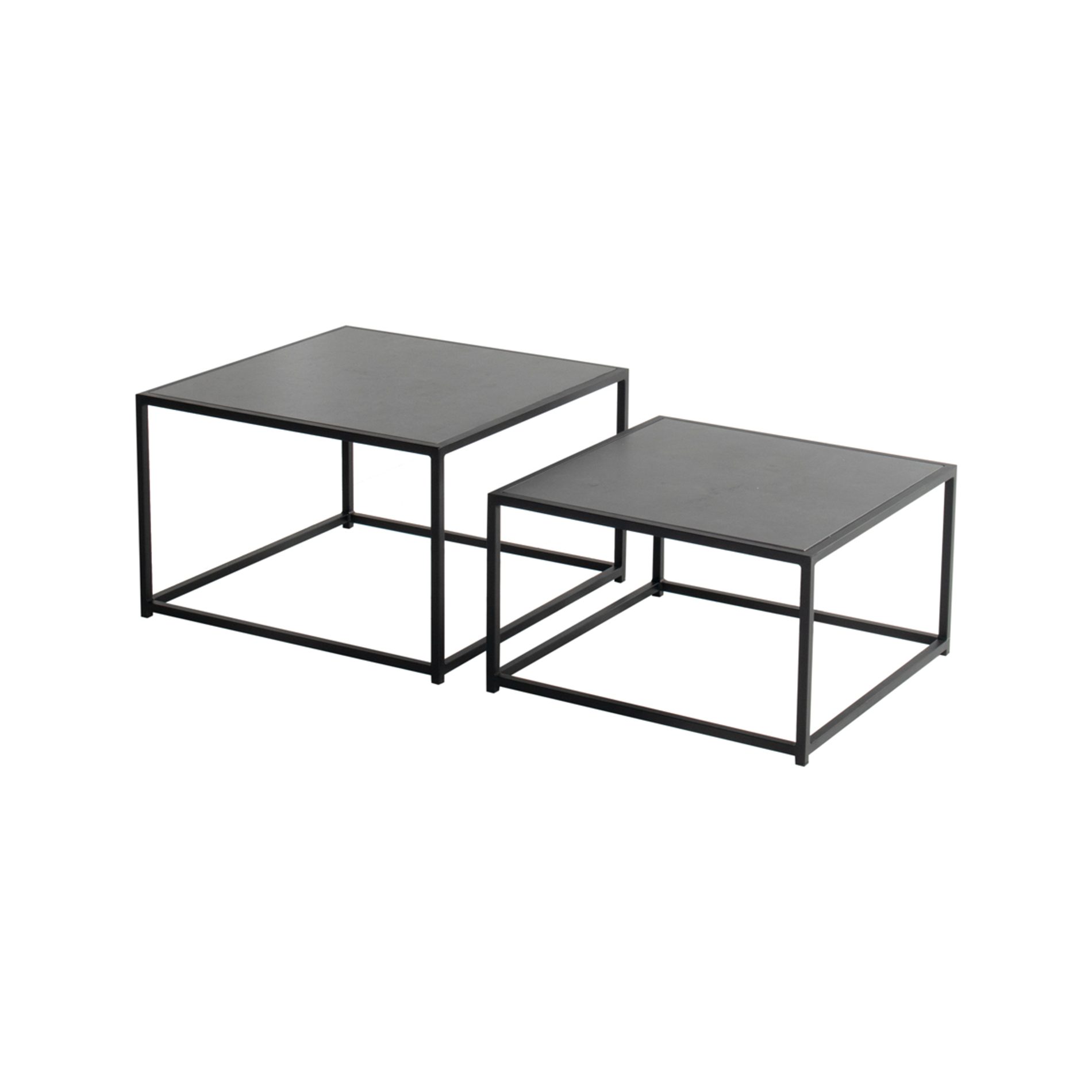 Hartman "Marie" Kaffeetisch-Set, Gestell Aluminium schwarz