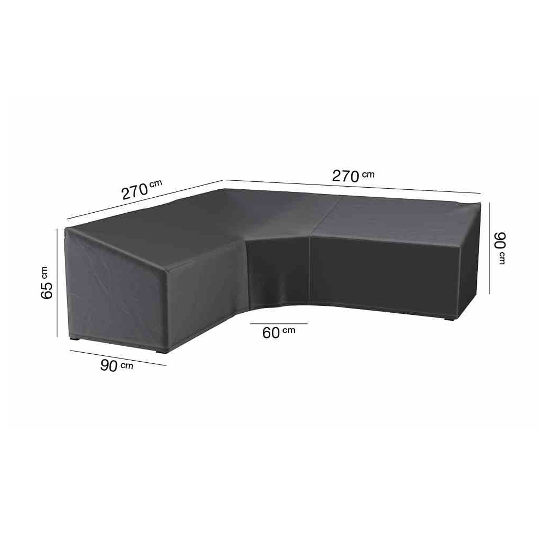 AeroCover Schutzhülle für Loungegruppen – 270x270x90 cm Höhe 65/90 cm