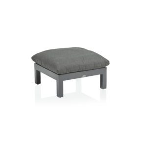 Kettler Comfort Loungehocker, Alu anthrazit matt, Outdoorbezug graphit