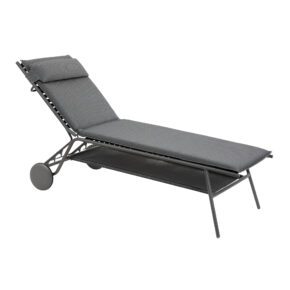 Lafuma Sonnenliege "Miami II BeComfort®" in Komforthöhe, Gestell Stahl titane, Liegefläche BeComfort® silver