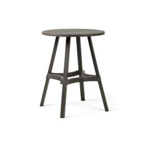 NARDI "Combo" Bistrotisch Ø 60 cm, Gestell und Tischplatte regenerierter Kunststoff terra