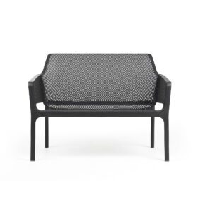 NARDI "Net" Loungebank, Gestell und Sitzfläche Kunststoff anthrazit
