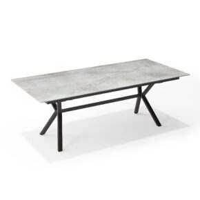 SIT Mobilia "Atlas" Gartentisch 210x95 cm, Stahl anthrazit, Tischplatte Dekton Soke