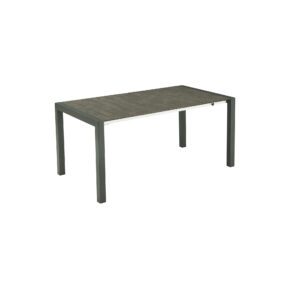 Liadomo "Marano" Ausziehtisch 160/210/260 x 90 cm, Edelstahl anthrazit, Tischplatte HPL Betonoptik