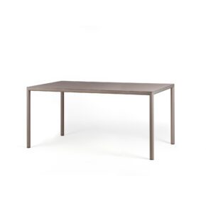 NARDI "Piave" Gartentisch 160x90 cm, Aluminium tortora, Tischplatte HPL tortora