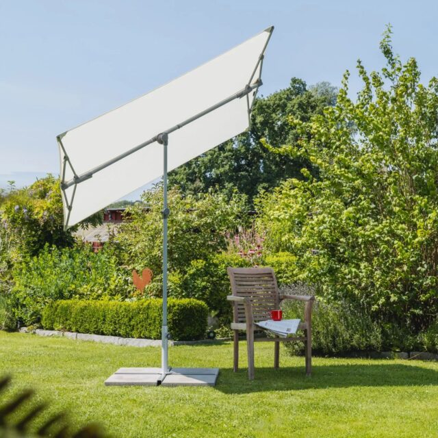 SUNCOMFORT® by GLATZ "Flex-Roof", Sonnenschirm, 195x140 cm, Dessin 050 - Sand White